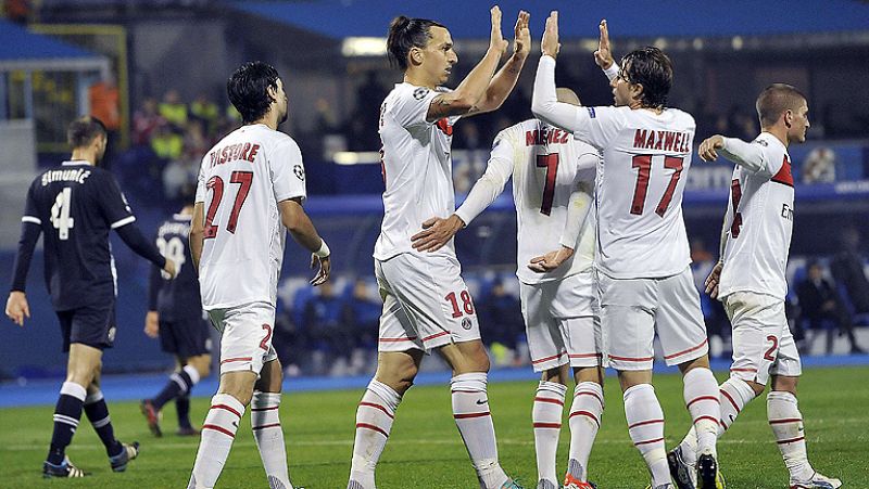 El PSG gana con autoridad en Zagreb y el Schalke desbanca al Arsenal