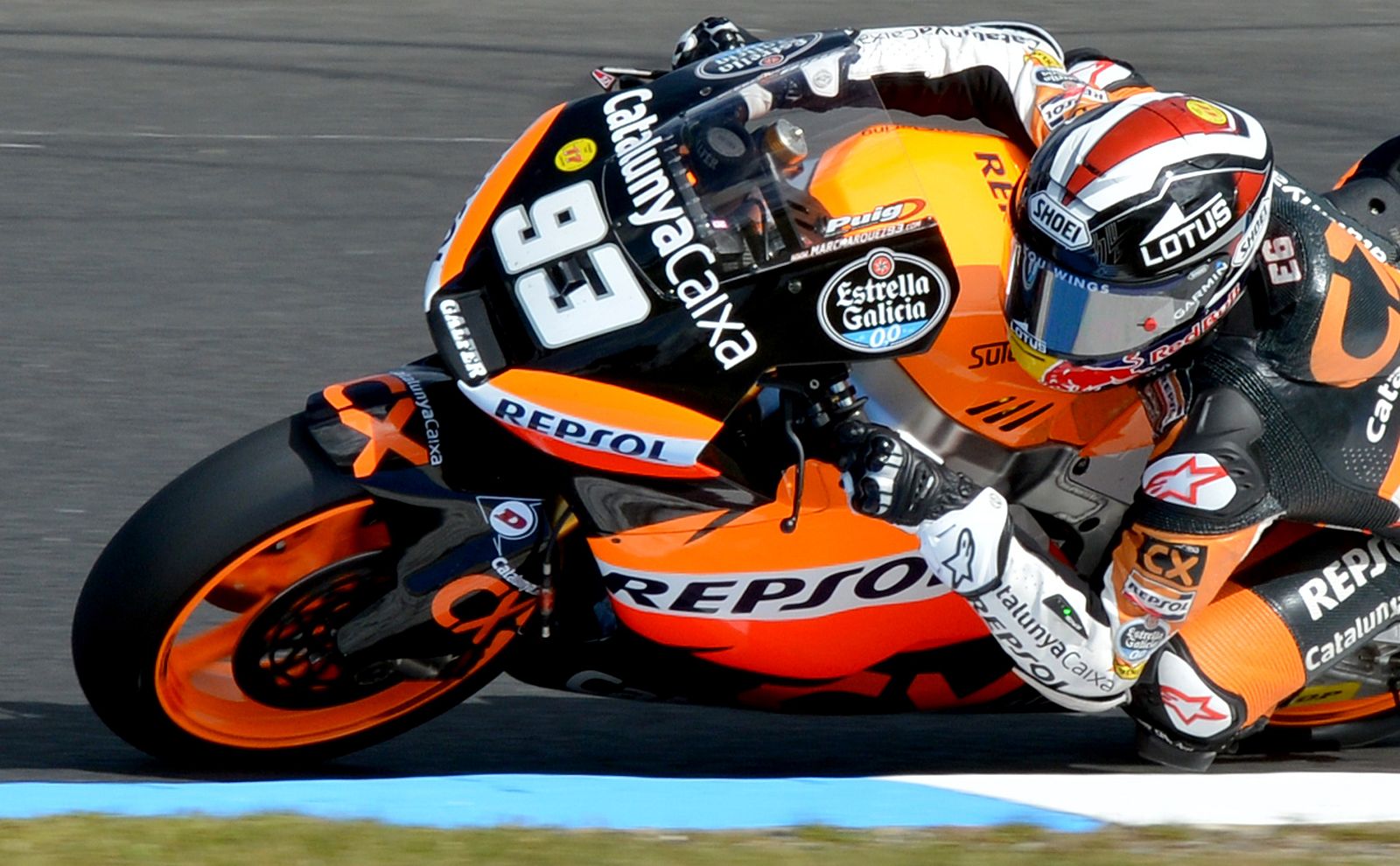 Marc Márquez rueda en el circuito de Philip Island.