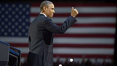 Obama regresa a la Casa Blanca "con gran determinación y más inspirado que nunca"