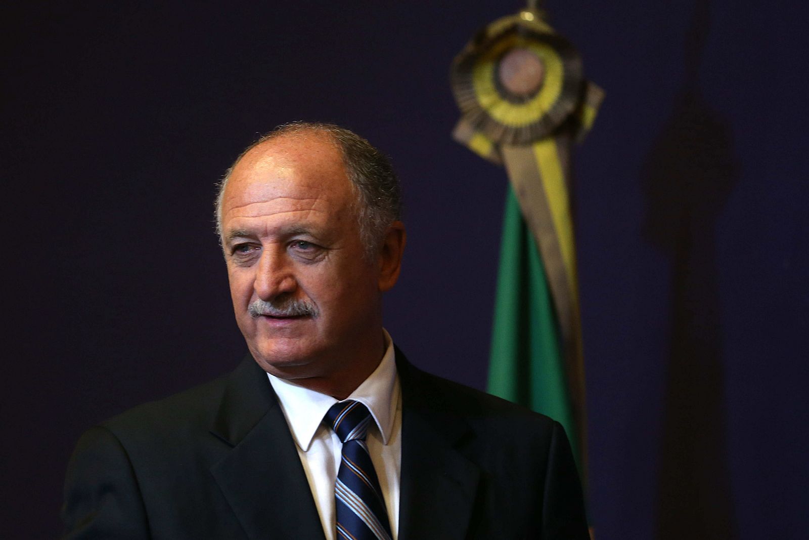 Luiz Felipe Scolari, en la rueda de prensa donde se le ha anunciado como seleccionador de Brasil.