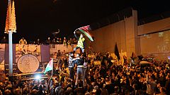 La plaza de Yaser Arafat estalla en júbilo tras convertirse Palestina en Estado observador