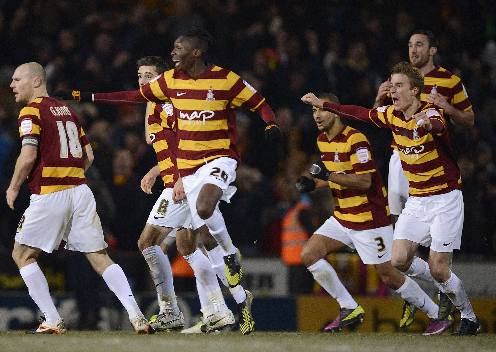 Bradford - Arsenal en la Copa de la Liga inglesa