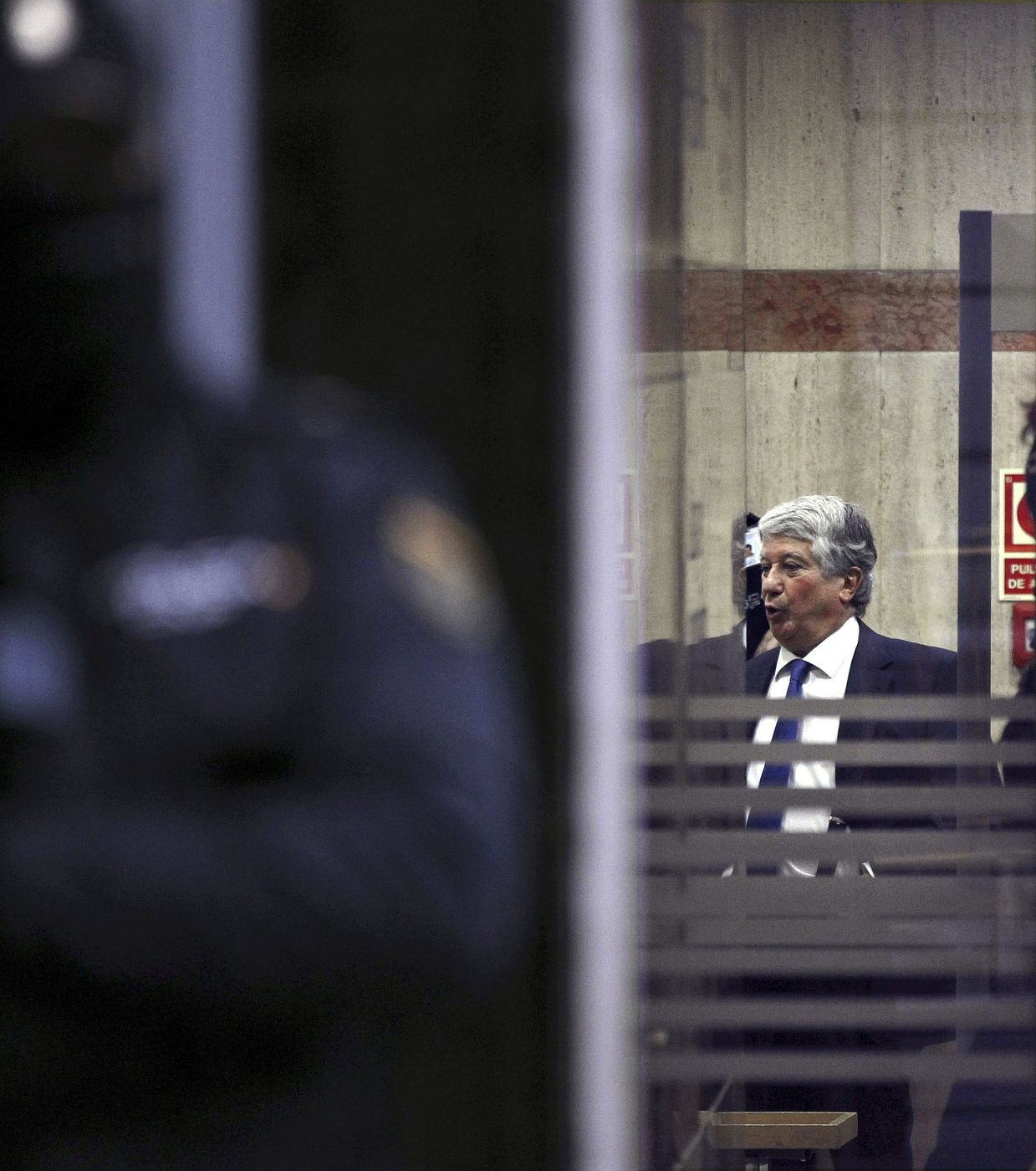 Arturo Fernández a su llegada a la Audiencia Nacional