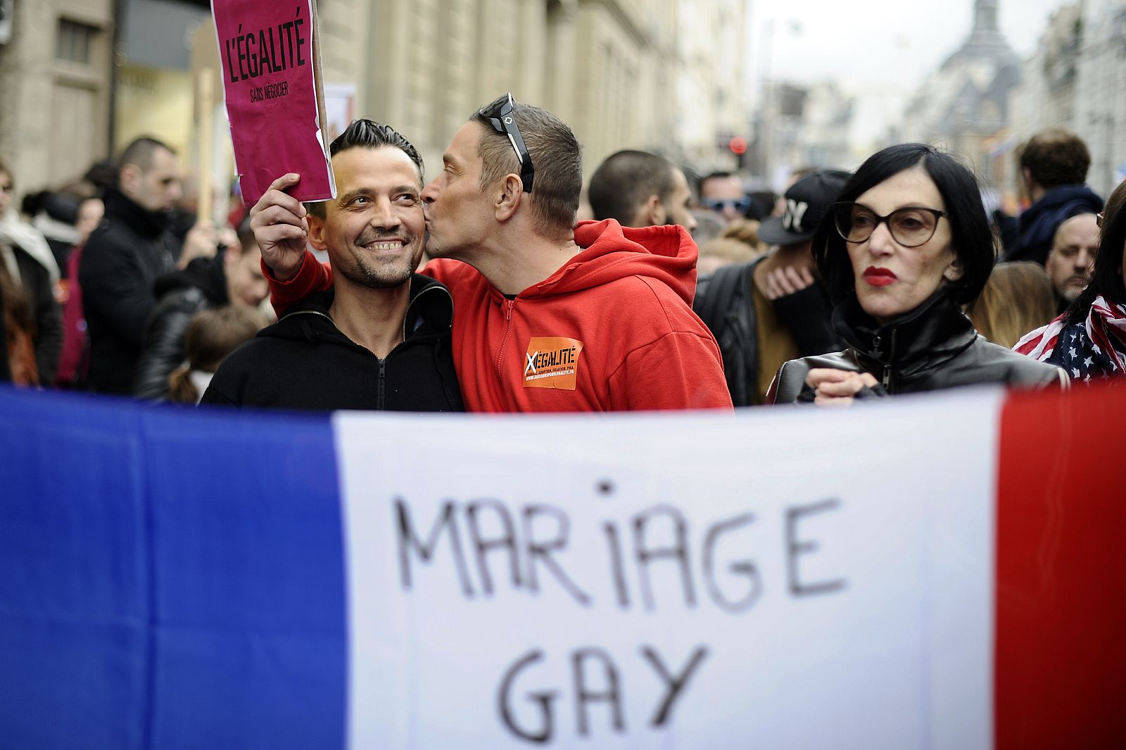 Manifestación gay en París