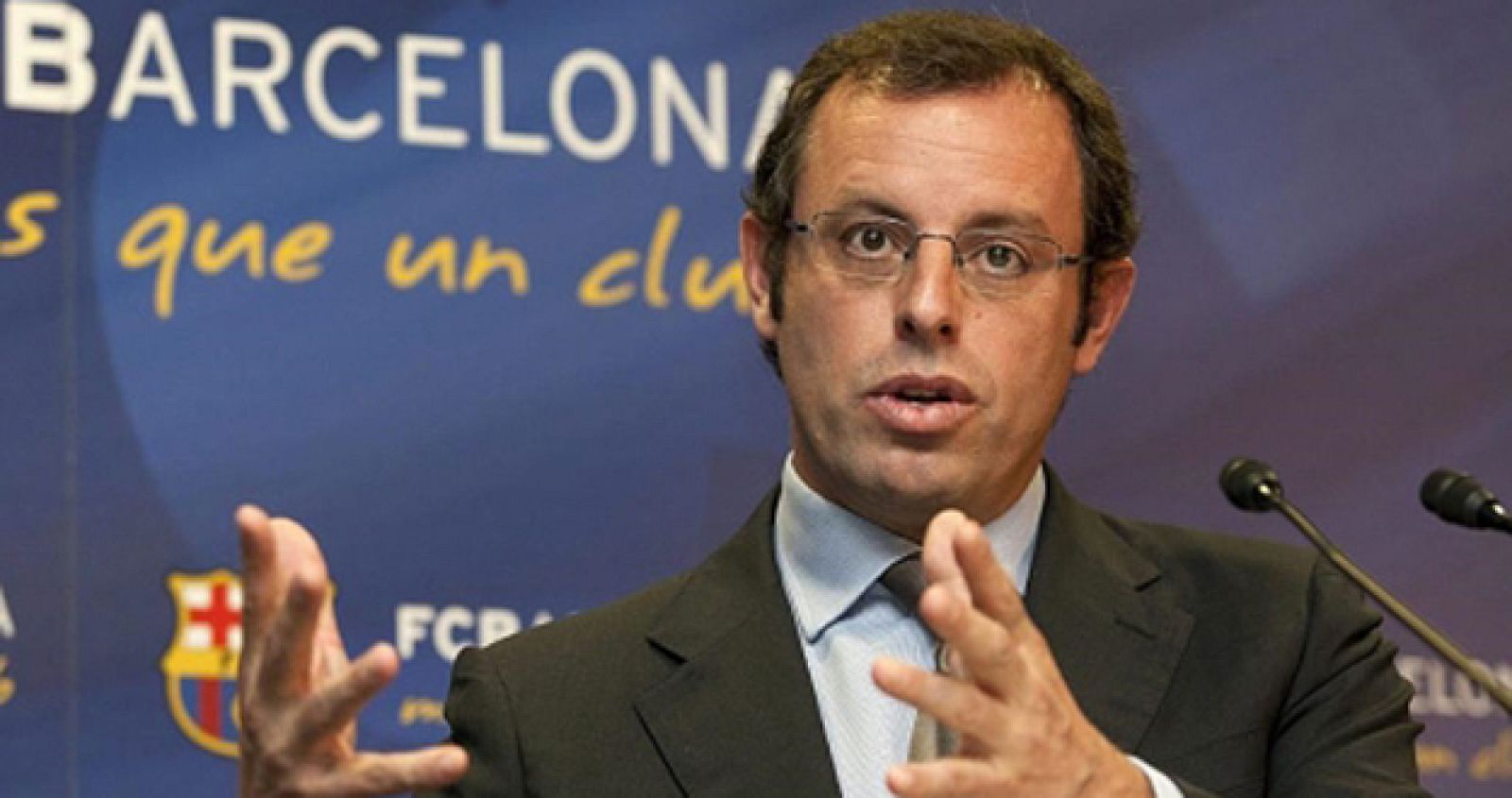 El presidente del FC Barcelona, Sandro Rosell.