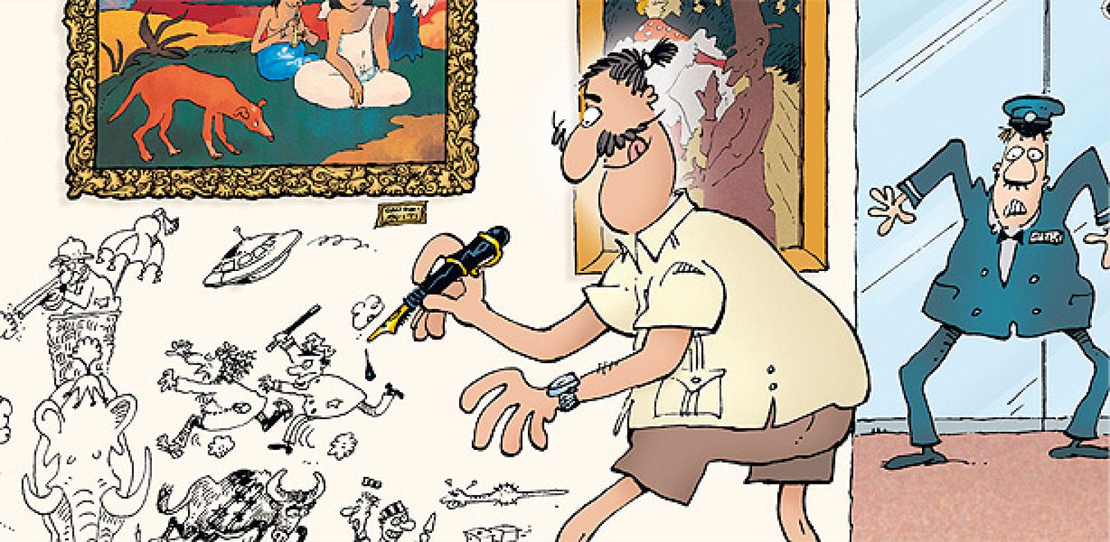 Fragmento  de la portada de Sergio Aragonés: cinco décadas de sus mejores trabajos