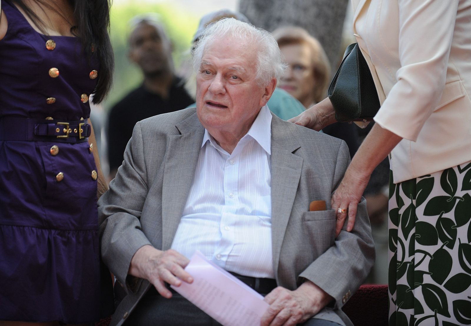 File photo of actor Charles Durning attending a ceremony where he receives a star on the Hollywood Walk of Fame in Hollywood