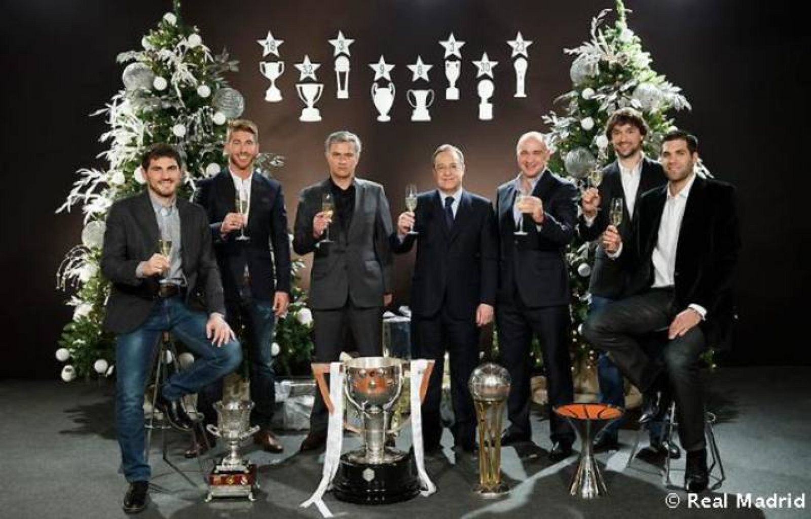 Foto oficial de felicitación del año del Real Madrid