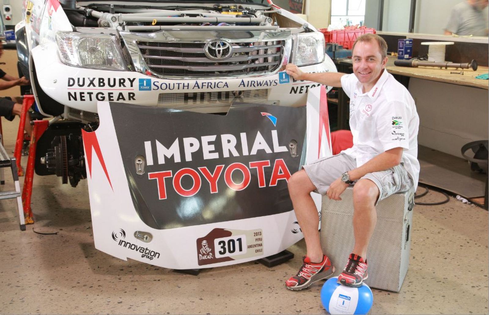 El piloto sudafricano Giniel de Villers