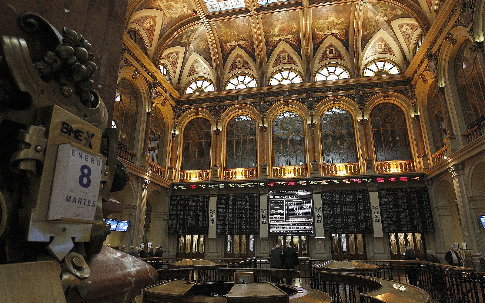 Vista del parqué madrileño