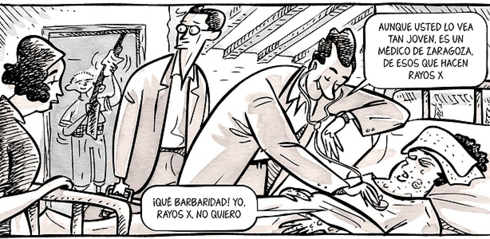 Viñeta de 'Un médico novato', de Sento Llobell