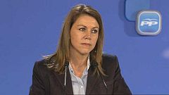 Cospedal niega sobresueldos en B en el PP y advierte: "Quien la hace, la paga"