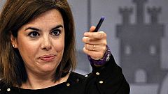 Sáenz de Santamaría sobre Bárcenas: "Yo ni vi, ni se me ofreció, ningún sobre con dinero"