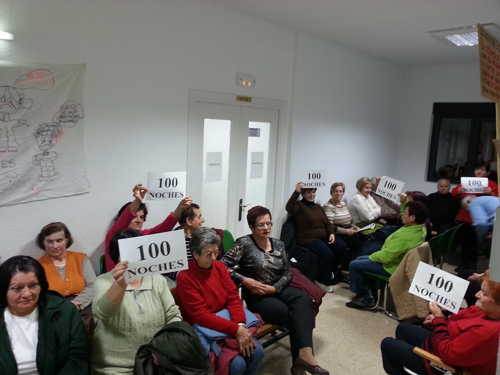 Protesta contra el cierre de urgencias nocturnas en Castilla y León