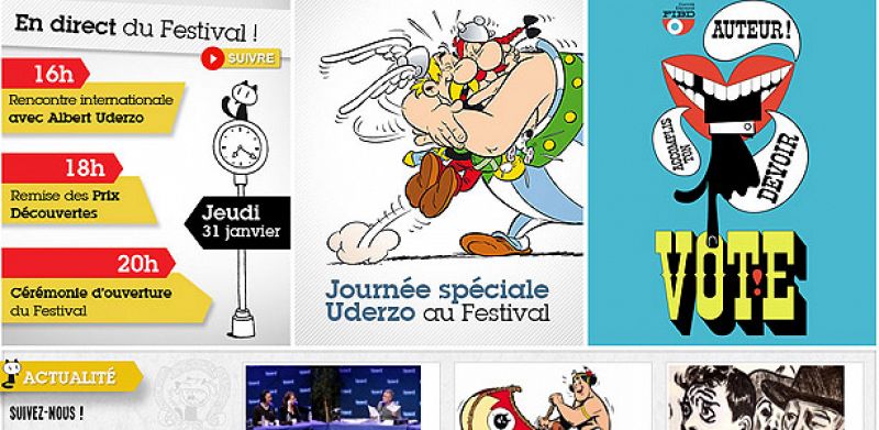 Albert Uderzo reina en Angulema, la capital del cómic