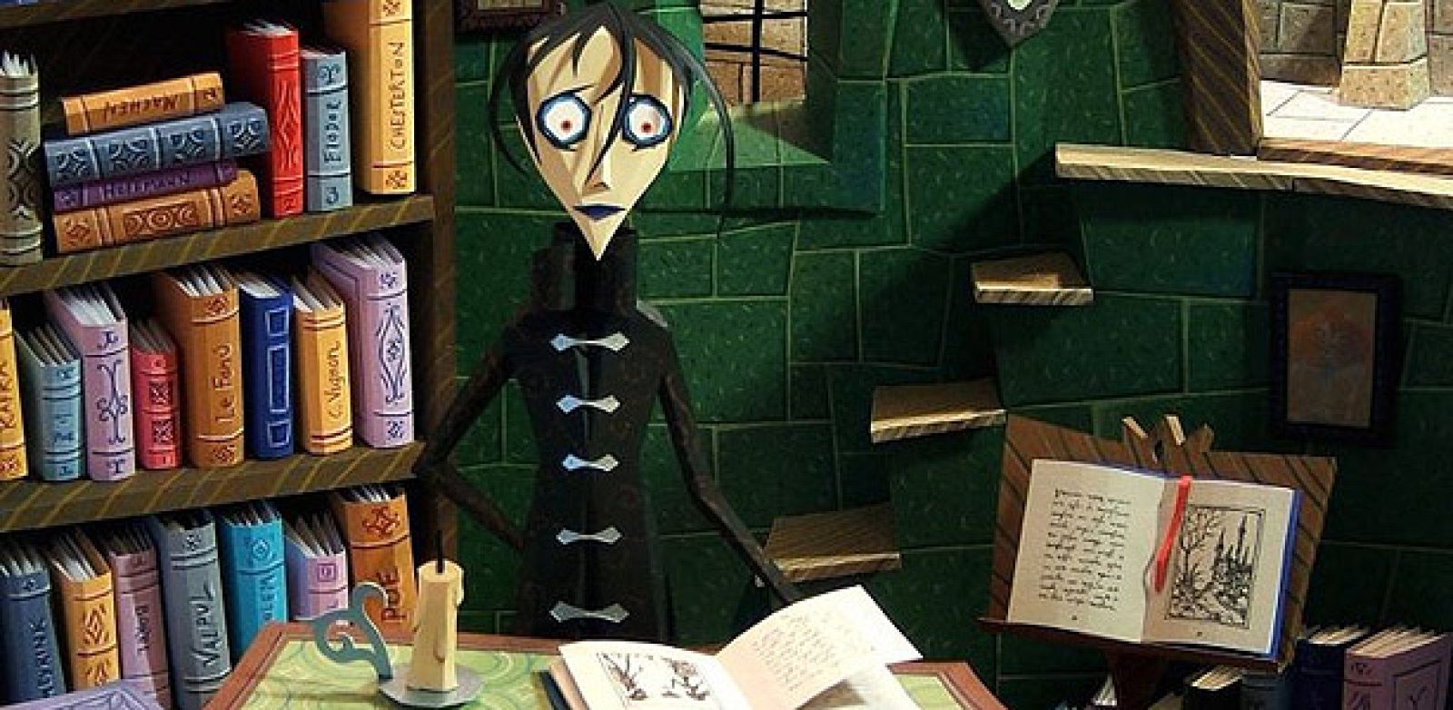 Fragmento de una ilustración de 'Lóbrego', de Jack Mircala'