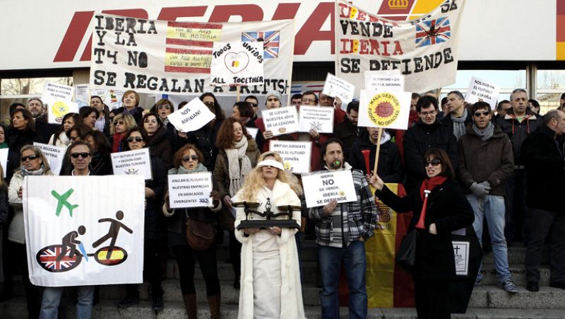 Convocadas 15 jornadas de huelga en Iberia en febrero y marzo contra su reestructuración