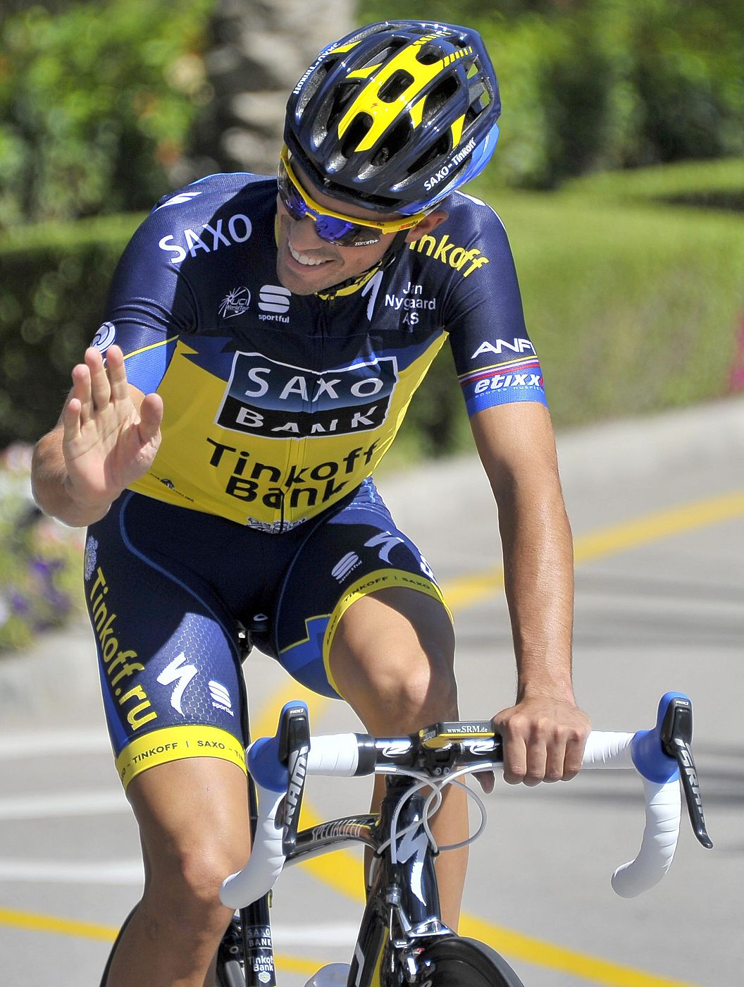 El ciclista Alberto Contador, del equipo Saxo Tinkoff.