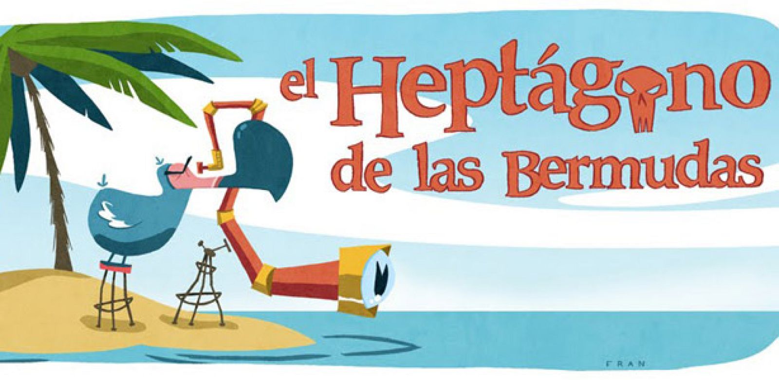 Cabecera de 'El heptágono de las Bermúdas', de Fran Collado