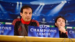 Allegri rechaza el papel de víctima del Milan ante el Barcelona