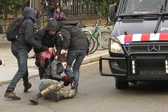 Cinco detenidos en las cargas policiales tras las protestas universitarias en Barcelona