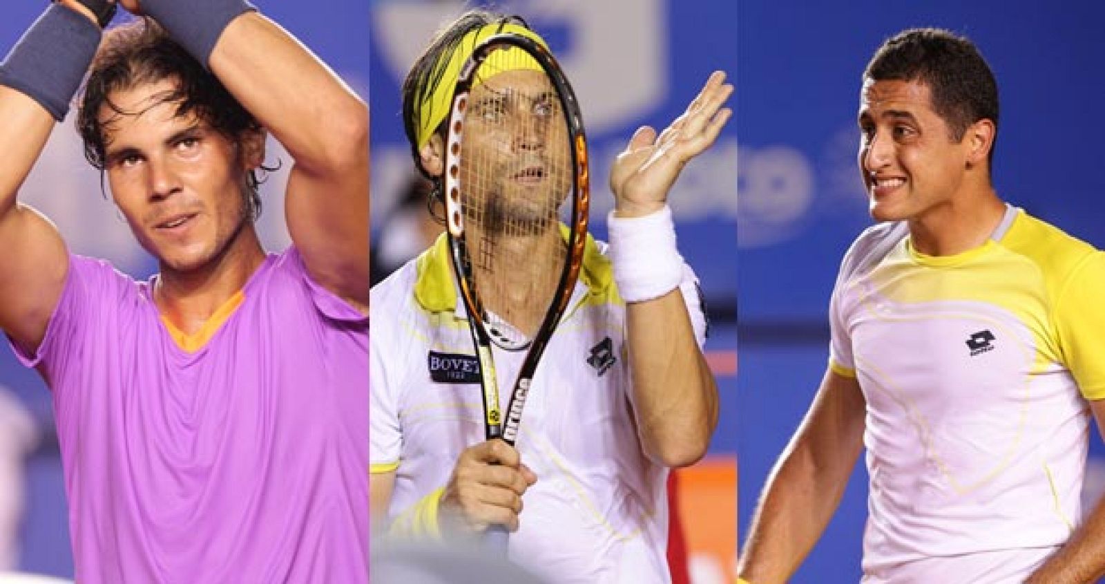 Nadal, Ferrer y Almagro, clasificados para semifinales en el Abierto de México , combo