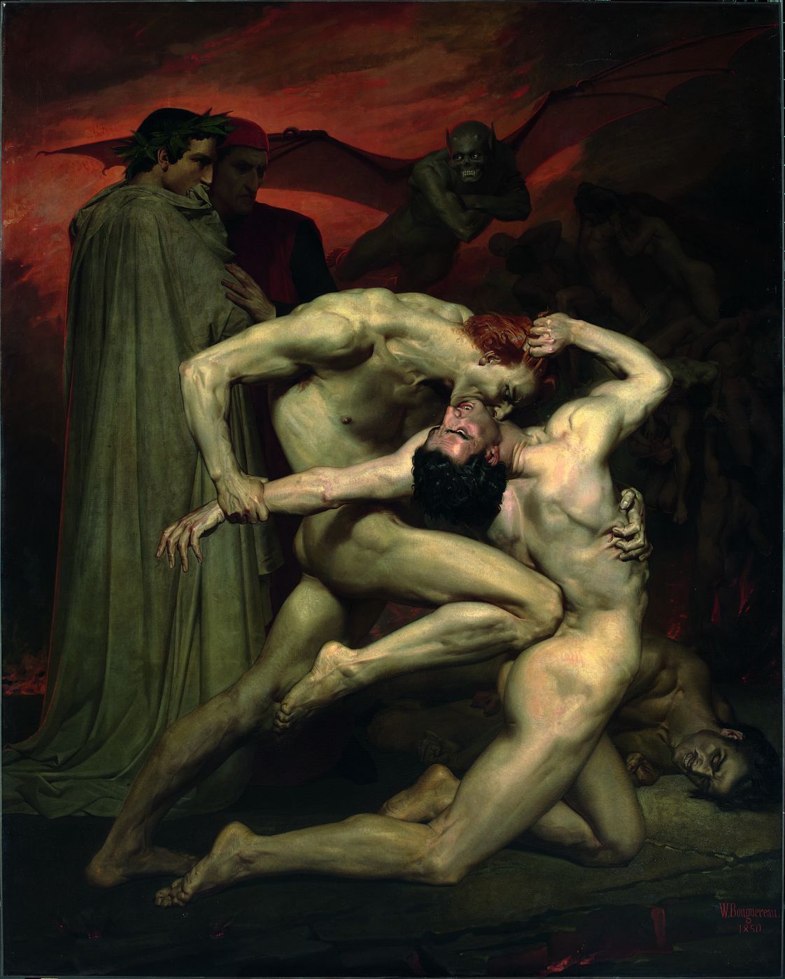 'Dante et Virgile aux enfers', de Adolphe William Bouguereau