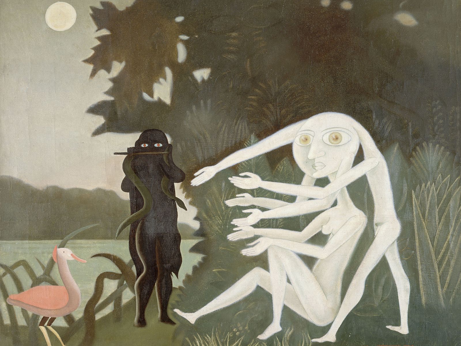 Victor Brauner (1903-1966). "La rencontre du 2 bis, rue Perrel". Paris, Musée d'Art moderne.