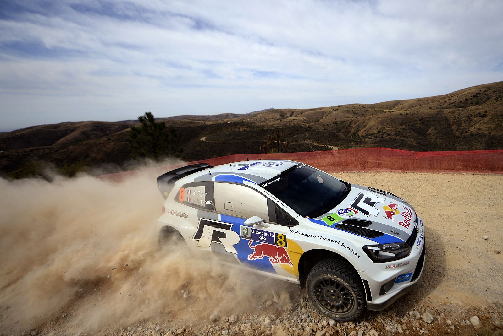 El piloto francés Sebastien Ogier, en el Rally de México.