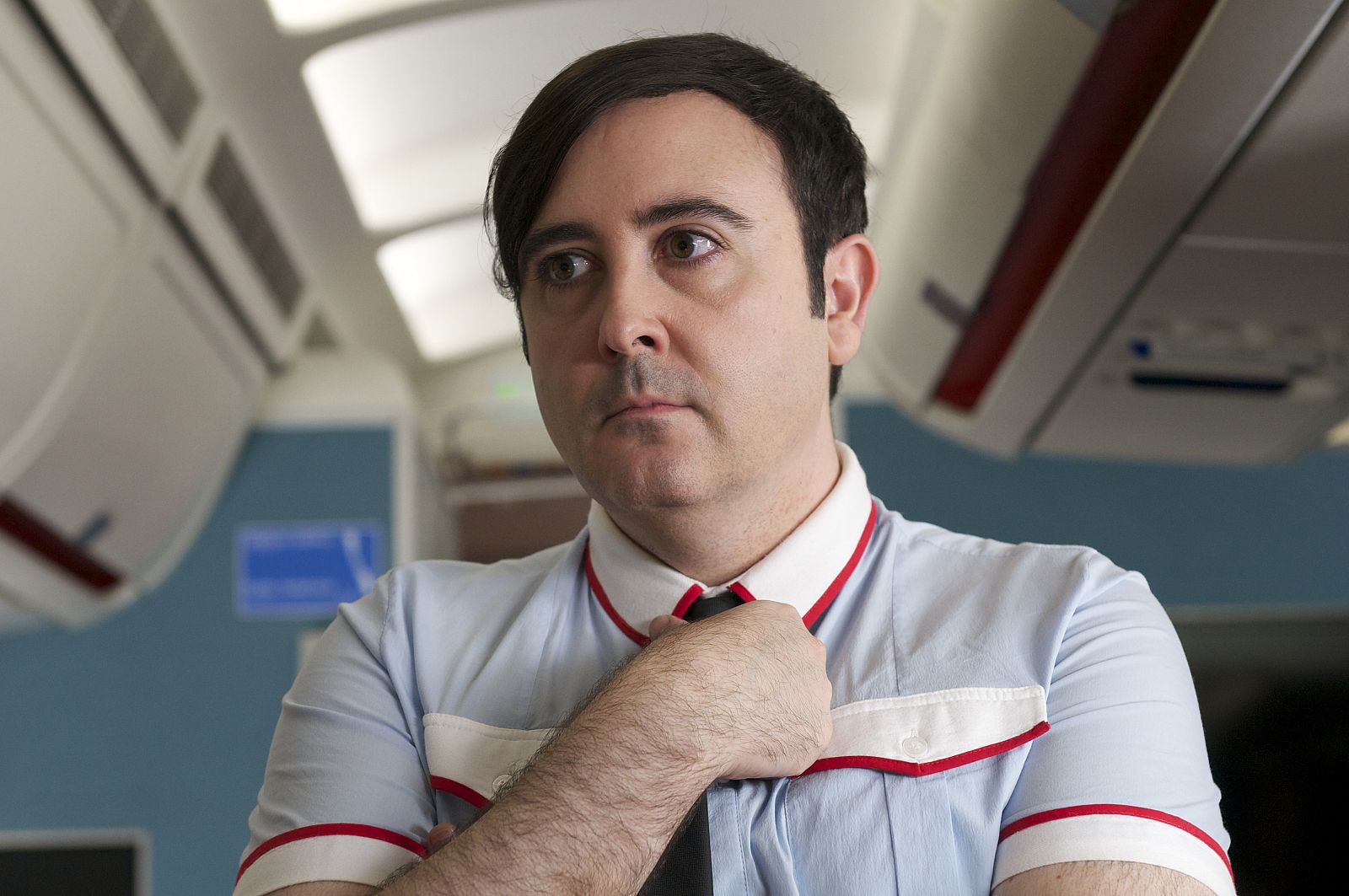 Los azafatos de Los Amantes Pasajeros