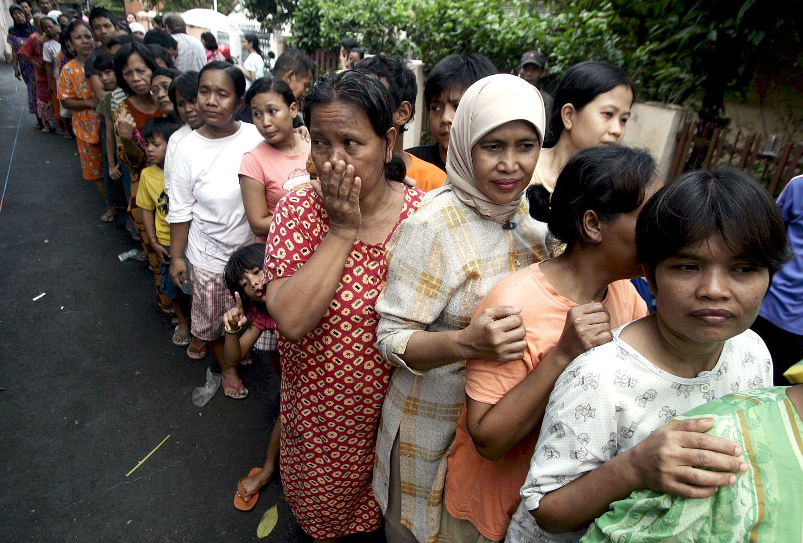 Racionamiento de arroz en Yakarta