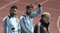 España completa su primer entrenamiento sin Xavi