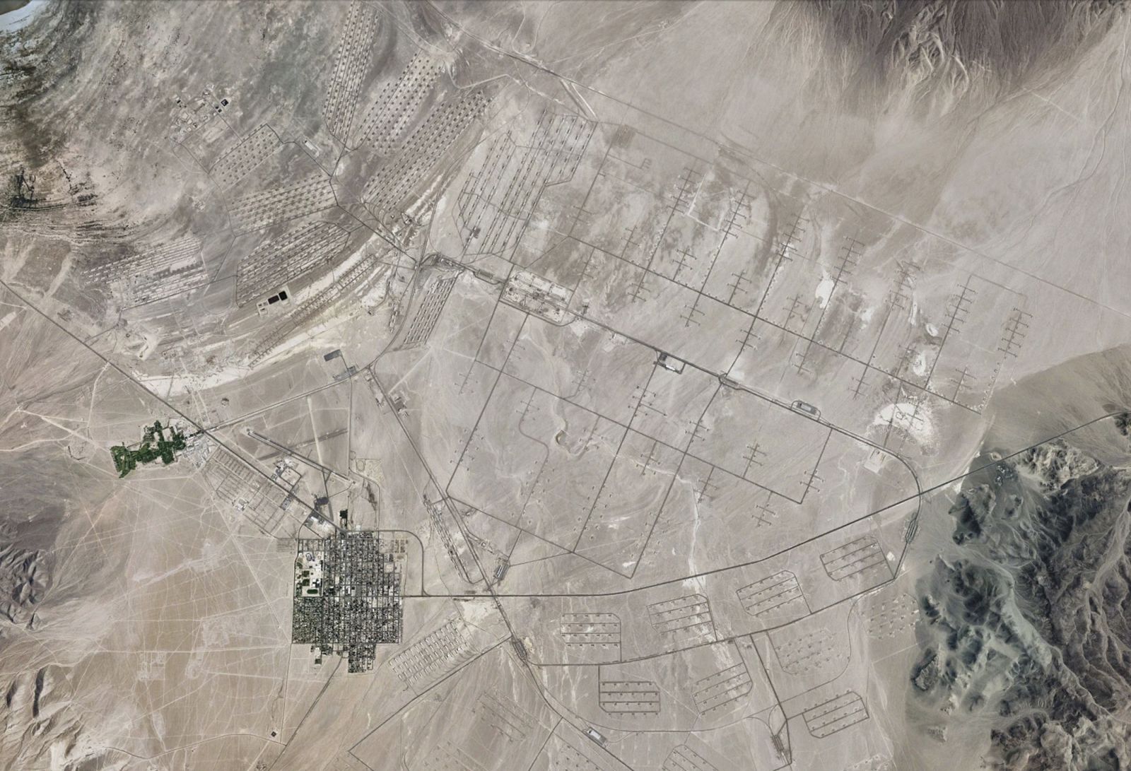 Imagen de satélite del depósito de armas de Hawthorne, Nevada (EE.UU.), donde se produjo la explosión