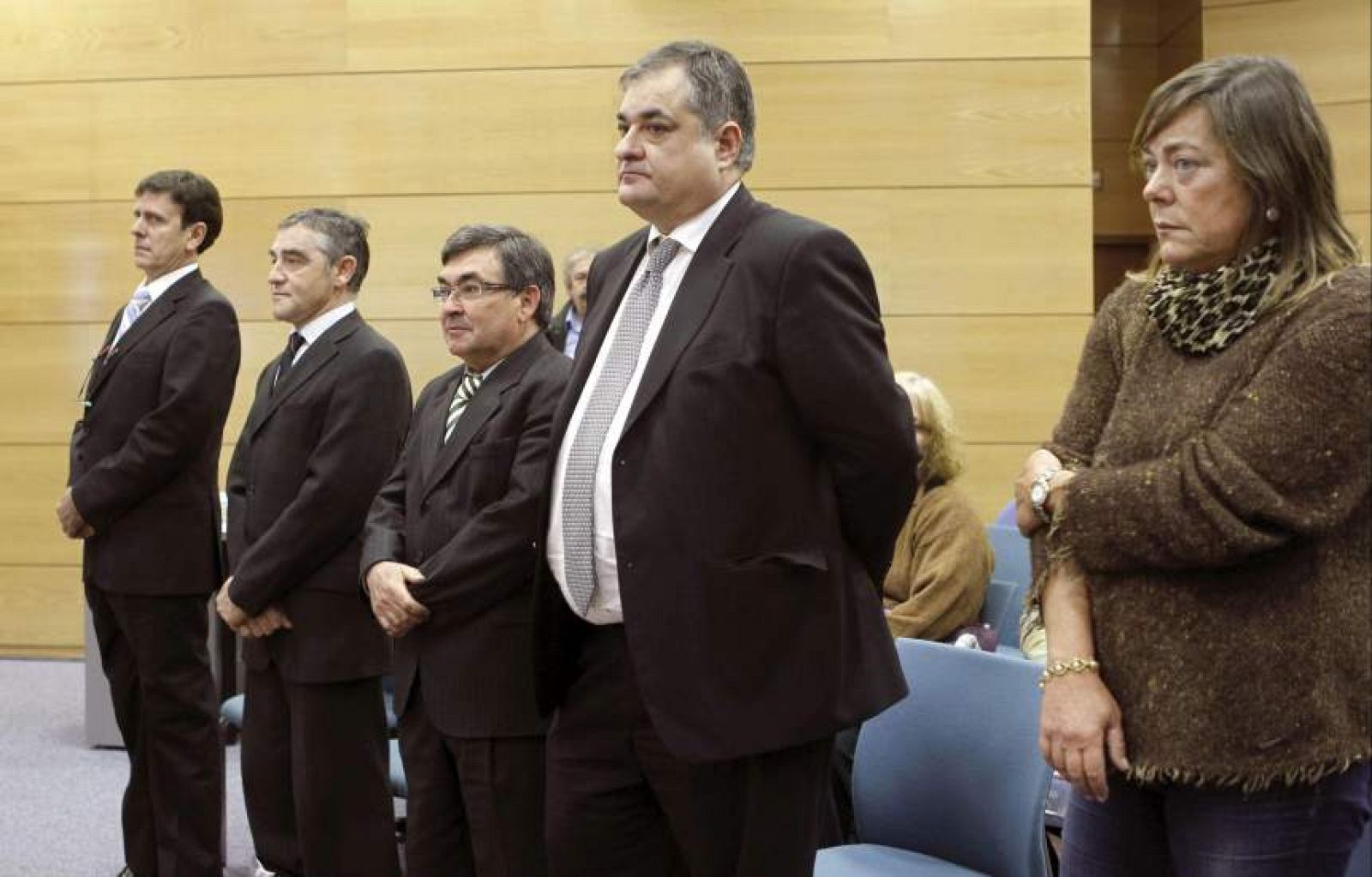 Fuentes (i), Labarta, Belda, Sáiz y Yolanda Fuentes, los cinco acusados en la Operación Puerto acusados en la Operación Puerto