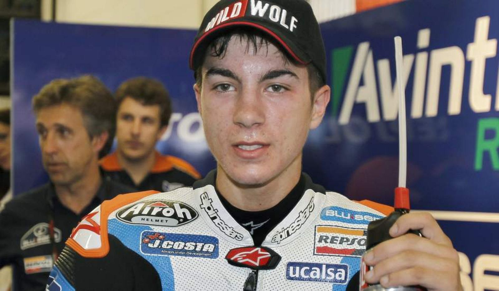 El piloto español Maverick Viñales, en una imagen de archivo con el Blusens Avintia.