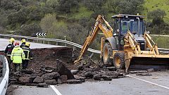 Dos muertos por el hundimiento de un puente sobre la N-420 en Ciudad Real