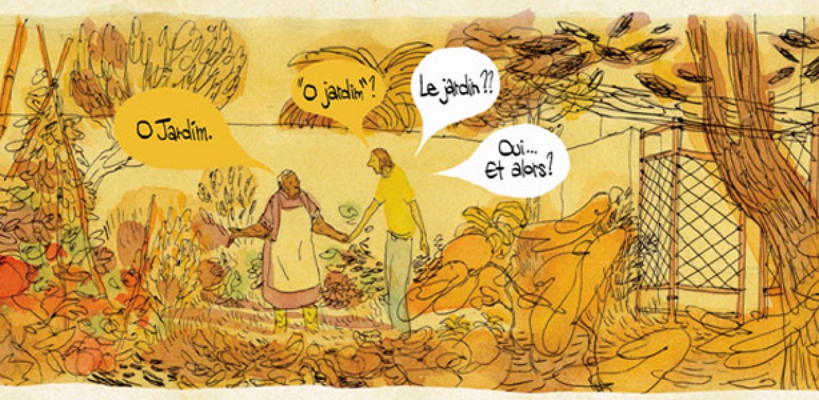 Fragmento de una viñeta de 'Portugal', de Cyril Pedrosa