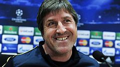 Roura, optimista respecto a Messi, Pedro y Adriano