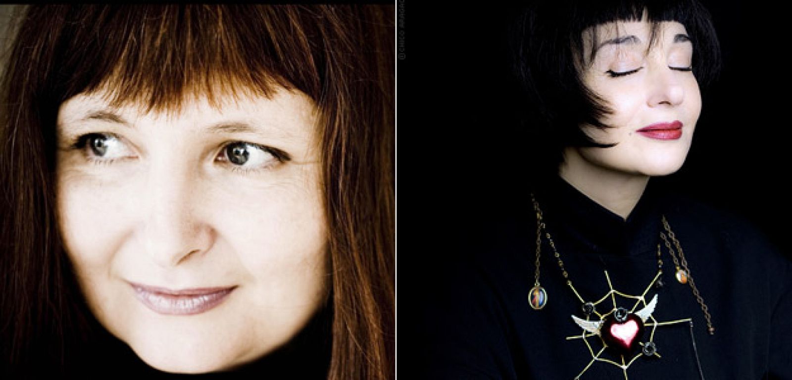 La cantante de fados Mísia (dcha.) estrella invitada en el último disco de Pluhar (izda): Mediterráneo