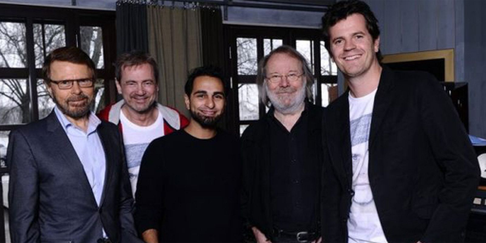 Bjön Ulvaeus, Christer Björkman, Ash, Benny Andersson y Martin Österdahl