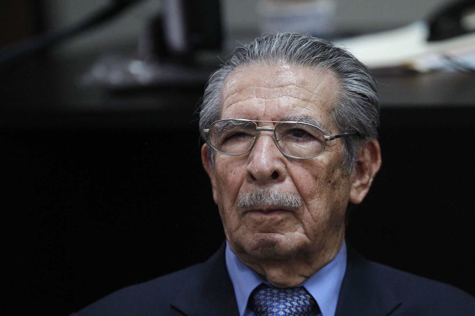 Guatemala's ex-dictator Rios Montt attends a hearing at the Supreme Court of Justice in Guatemala City
