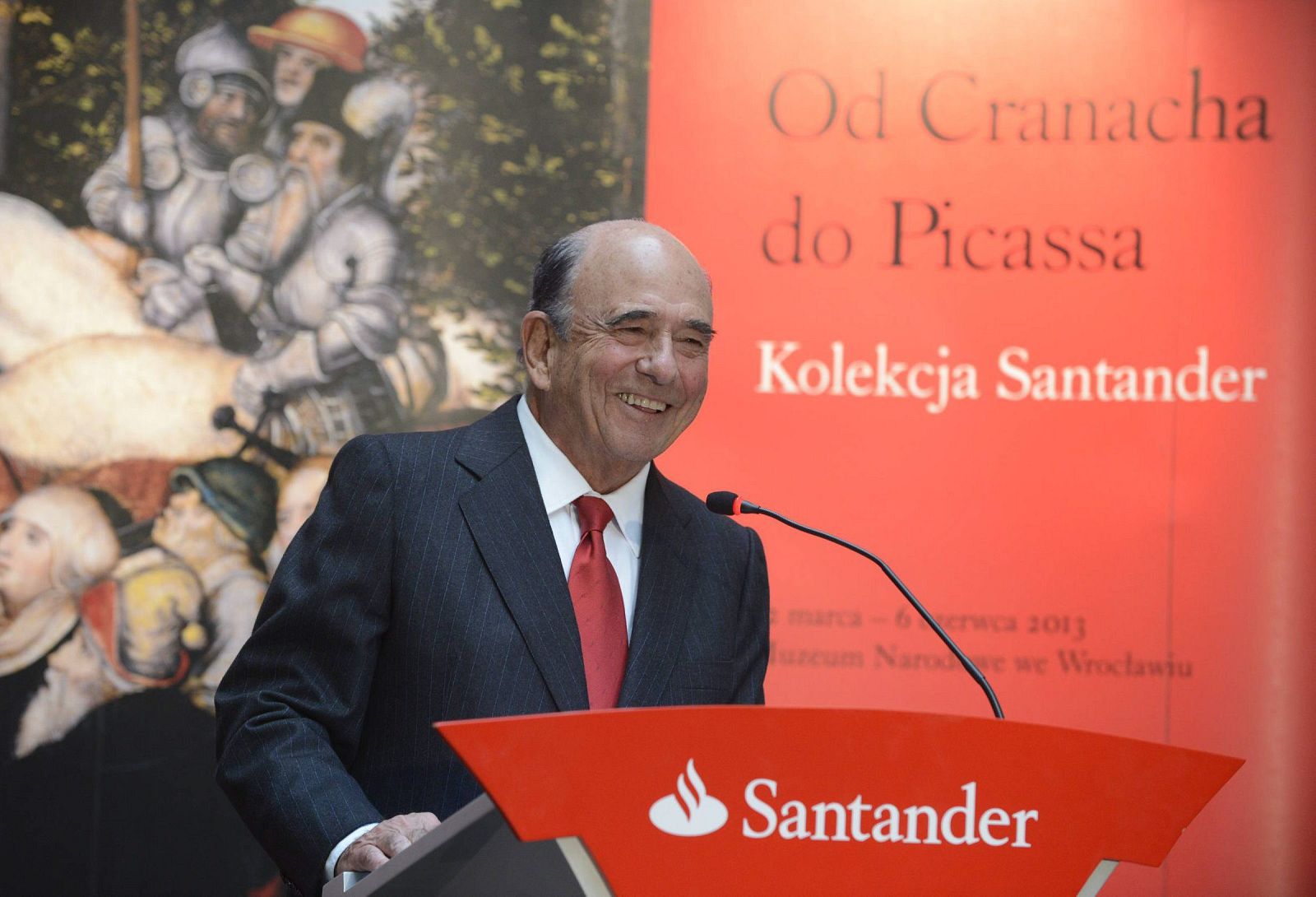 El presidente del Santander, Emilio Botín