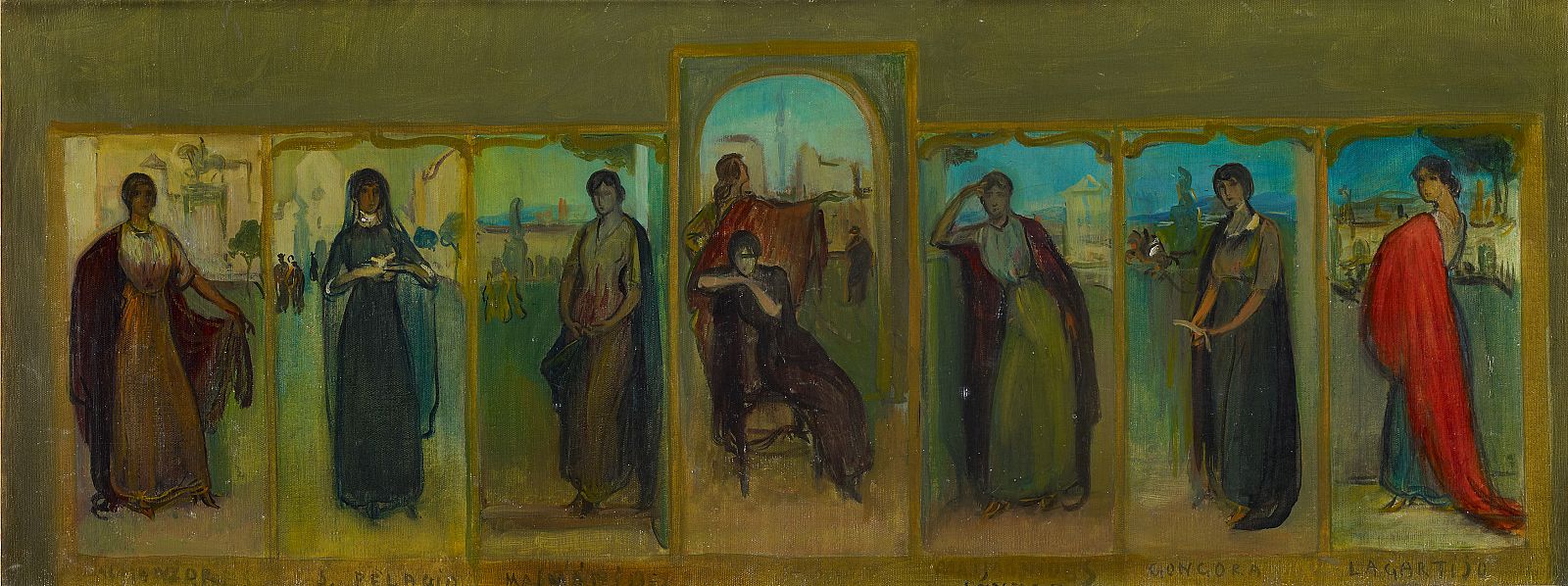 Boceto de 'El poema de Córdoba' (detalle)