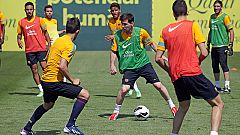 Messi se entrena con normalidad, pero Valdés será baja ante el Betis