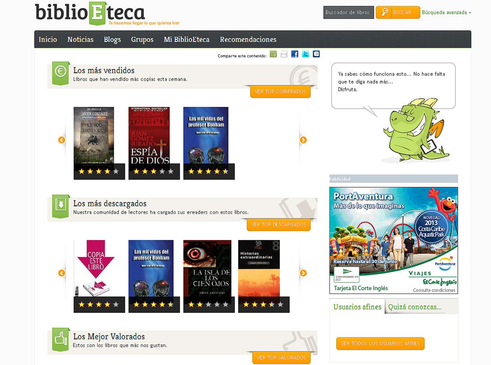 BIBLIOETECA, LA RED SOCIAL PARA LOS LECTORES DE EBOOKS