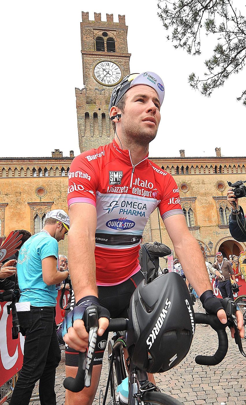 Marc Cavendish, en la salida de esta etapa del Giro en la que sumó su cuarta victoria