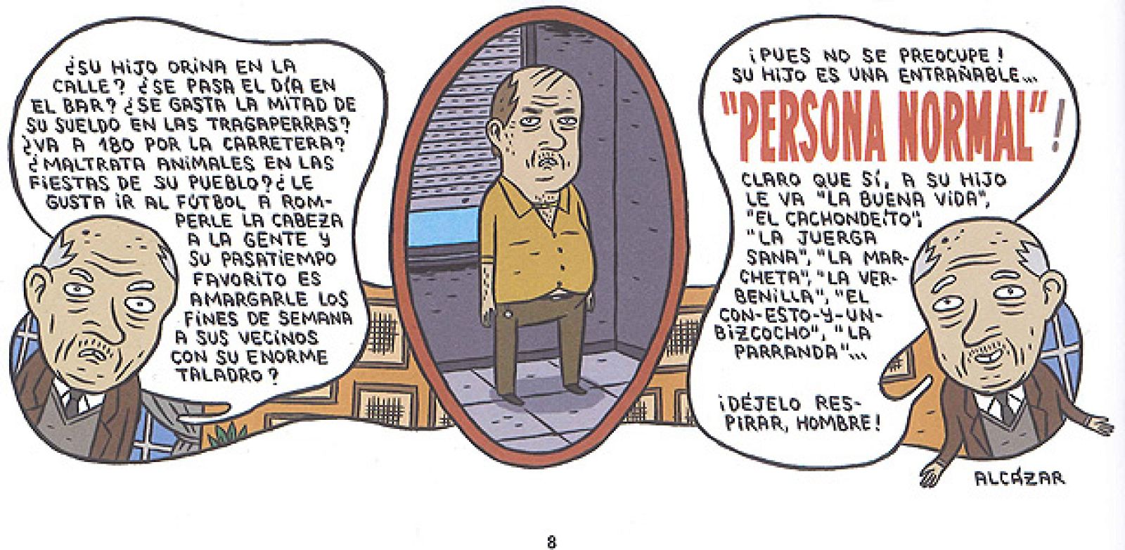 Viñetas de 'Huracán de sensatez', de Paco Alcázar