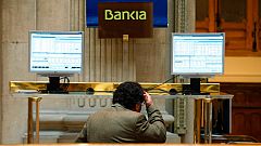 Bankia pierde un 5% en el estreno de sus nuevas acciones en Bolsa hasta los 0,57 euros