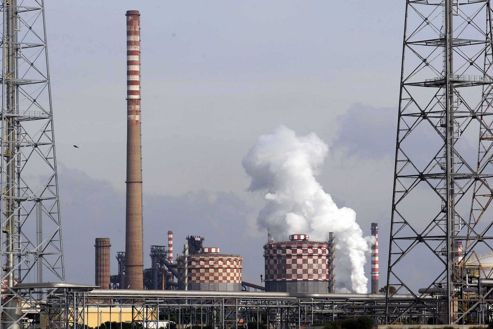 La planta de acero Ilva de Taranto