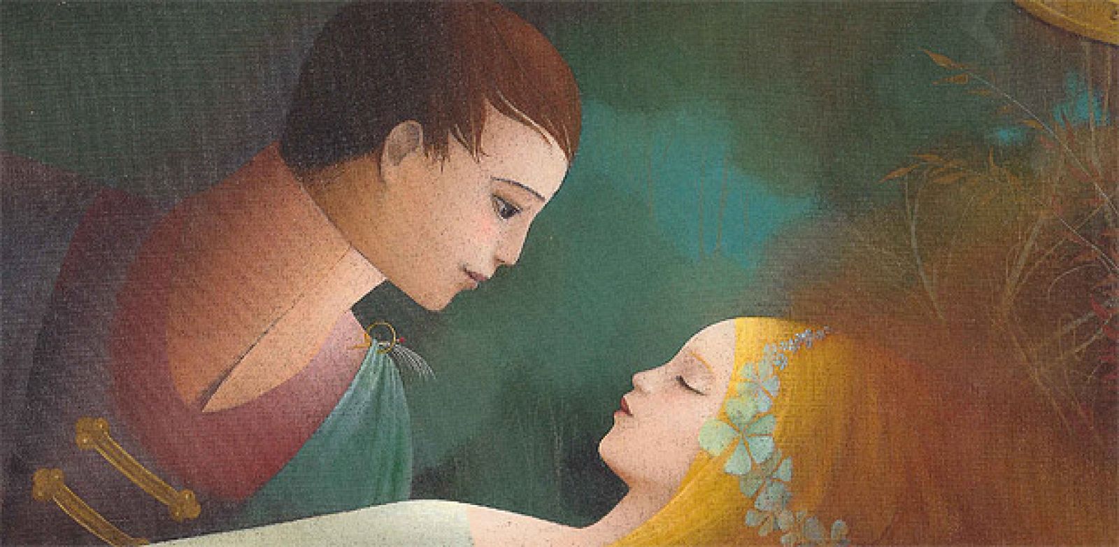 Fragmento de una ilustración de 'La bella durmiente' del bosque', de Charles Perrault, Élodie Fondacci y Éric Puybaret